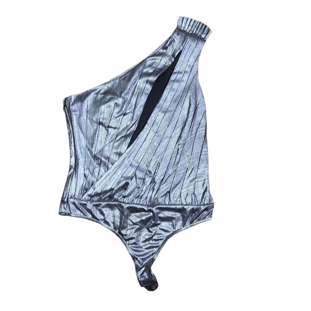 🚨 Sold Retrofete Cassie Gunmetal Bodysuit Size Small - Picture 4 of 7